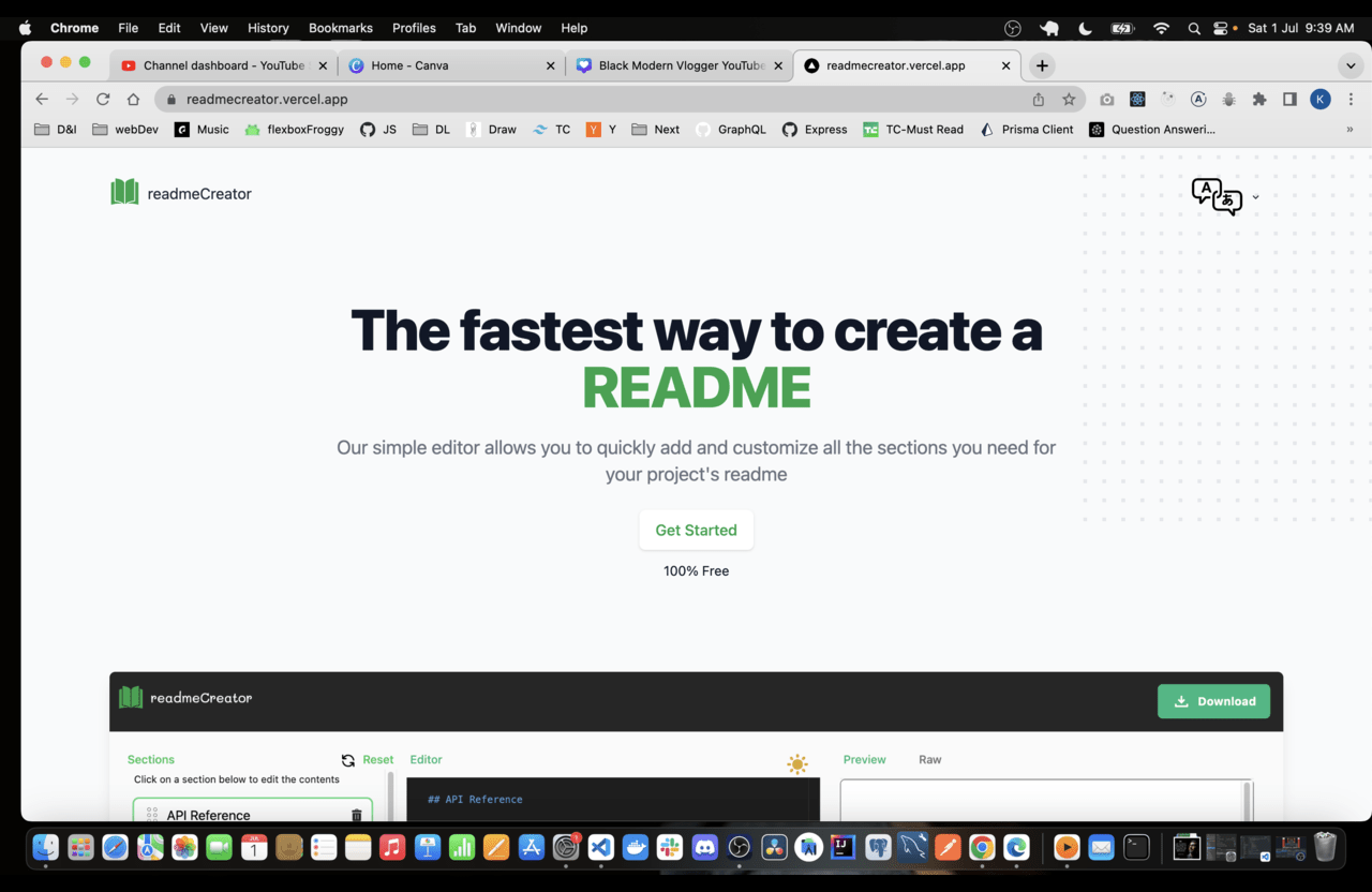 GitHub Readme Creator